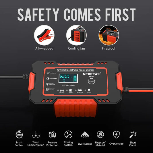 Cargador De Batería Profesional Para Vehículos 🚗